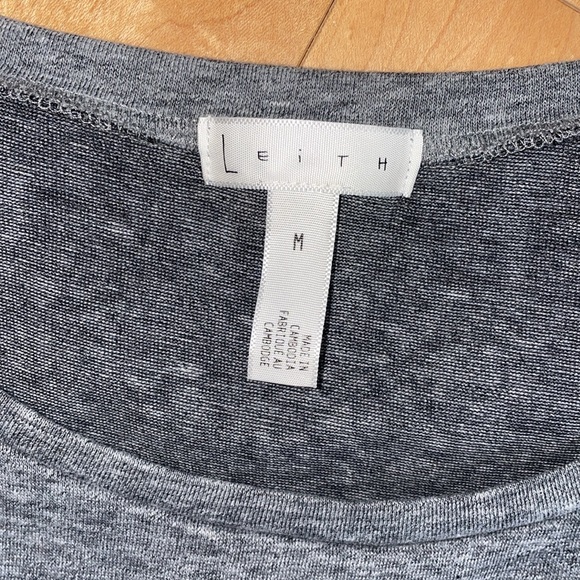 Anthropologie Leith gray scrunch sleeveless dress size medium - Picture 6 of 9